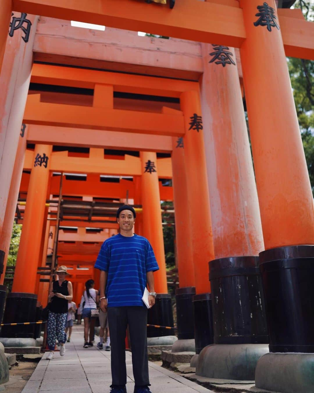 山中亮輔のインスタグラム：「いつかの日帰り京都⛩️  #伏見稲荷大社  #上賀茂神社  #今宮神社  #九頭竜大社」