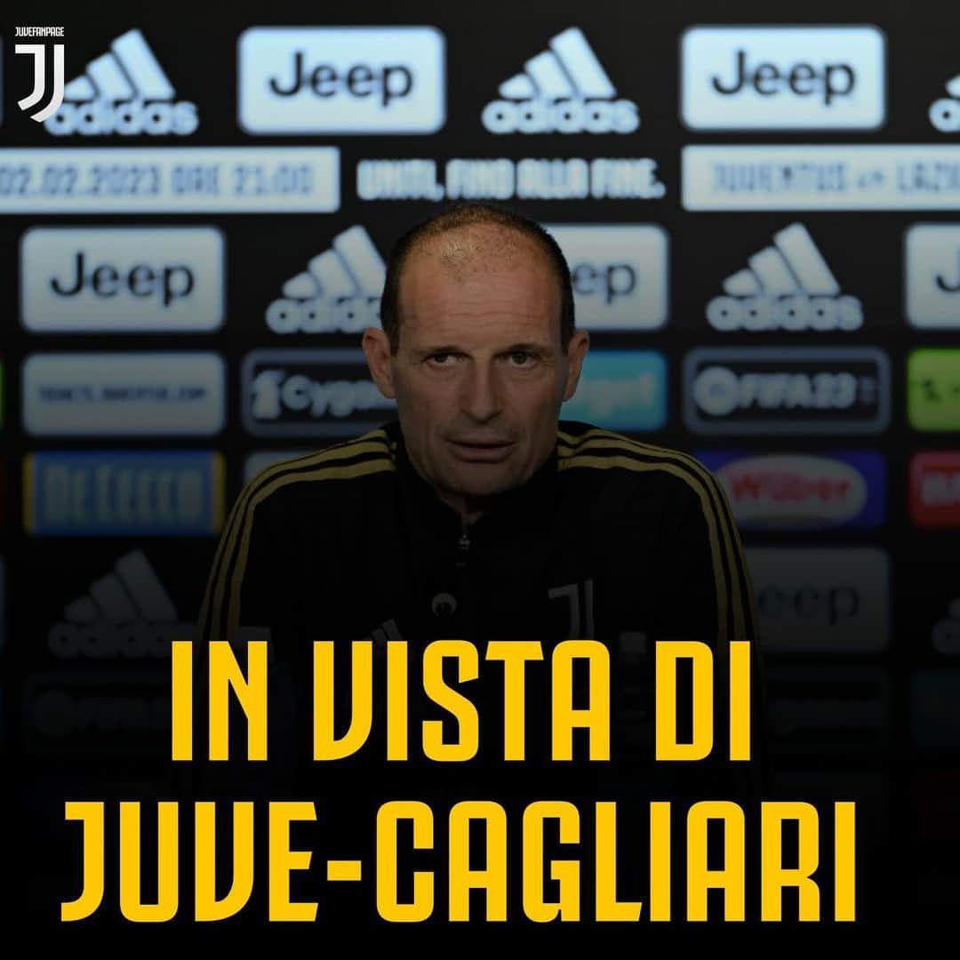 ポール・ポグバのインスタグラム：「🗣️ Massimiliano Allegri in Conferenza Stampa prima del match contro il Cagliari   🚑Da evidenziare l’assenza di Danilo anche dopo la sosta  Cosa ne pensate ? 🤔」