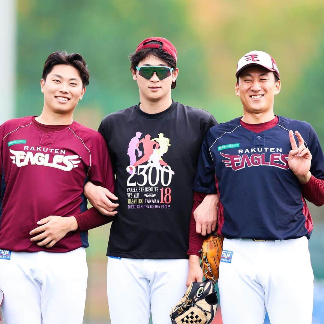 東北楽天ゴールデンイーグルスのインスタグラム：「⚾️  今日の森林どり泉⚾️💨💨  #RakutenEagles #秋季キャンプ #高田孝一 #渡辺翔太 #内星龍 #藤井聖 #瀧中瞭太  #清宮虎多朗  #小孫竜二  #伊藤茉央 #古賀康誠  #弓削隼人 #荘司康誠」