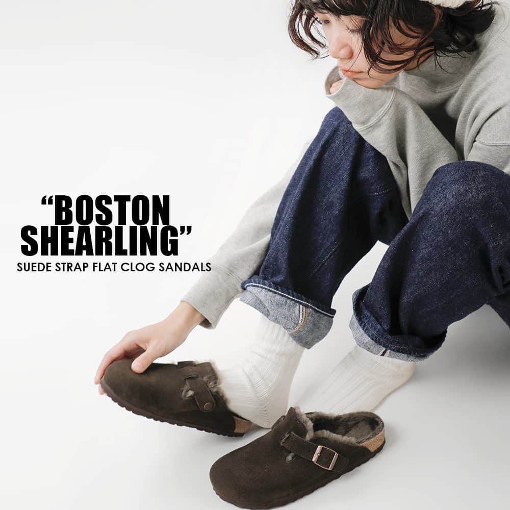 アランチェートさんのインスタグラム写真 - (アランチェートInstagram)「スエードとファーが秋冬にぴったりな 「BOSTON SHEARLING / ボストン シアリング」 . ビルケンシュトックの定番クロッグ、Bostonが超高級スエードレザーで飾られたホカホカのモデルで登場です。天然ラムスキンボアで覆われた中敷きとストラップのライニングが、おしゃれに、暖かく足元を包みます。素足ではもちろん、ソックスを合わせてもこれからの時期にピッタリなアイテム。 . . ●画像をタップすると商品ページをご覧いただけます。 ●top画面からHPを是非ご覧ください♪ . . #aranciato #piudiaranciato #aranciato_code #アランチェート #BIRKENSTOCK #ビルケンシュトック #BOSTON #BOSTON_SHEARLING #ボストン #ナロー #ナロー幅 #定番 #スタンダード #カジュアル #大人カジュアル #今日の服 #今日のコーデ #2023aw #2023秋冬」11月10日 17時01分 - aranciatobuyer