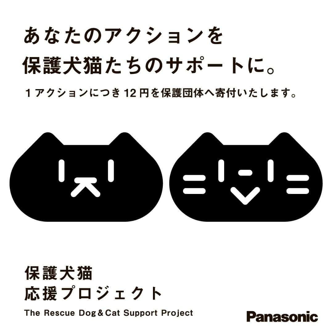 Panasonic ふだんプレミアムのインスタグラム：「. ／ いいね・コメント・投稿で 保護犬猫に寄付ができる🐕🐈 ＼   11/25(土)-26(日)の  #パナソニック保護犬猫譲渡会 大阪初開催を記念してSNSチャリティCPを開始！   対象アクションは画像2枚目を✅ 皆様の応援の力は、大阪の譲渡会のご参加団体様にお渡しします。  ⏱11/26迄  行けないけど応援したい！という方はオンライン募金も受付中です🎁 詳しくは⬇ https://panasonic.jp/pet/adoption_event23_osaka.html」