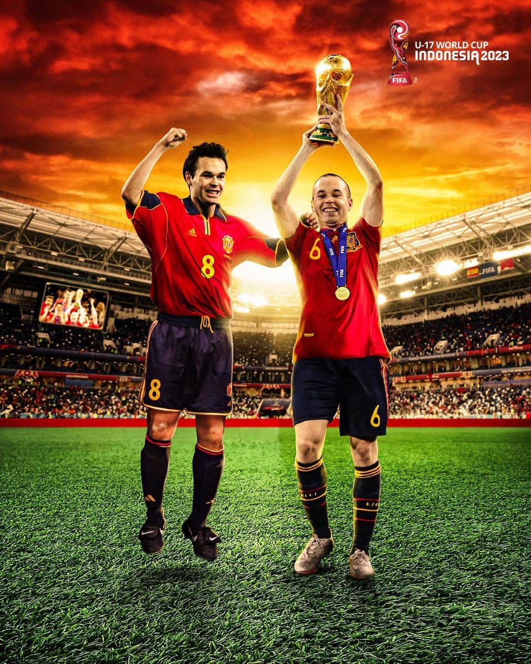 アンドレス・イニエスタさんのインスタグラム写真 - (アンドレス・イニエスタInstagram)「The ultimate glow-up, @andresiniesta8 🏆  #FIFAWorldCup | #U17WC」11月10日 17時22分 - andresiniesta8