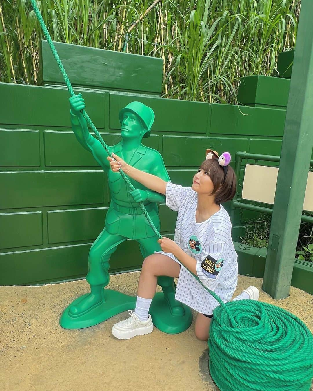 平嶋夏海のインスタグラム：「💚香港ディズニーの思い出💚 #香港ディズニーランド  #hongkongdisneyland」