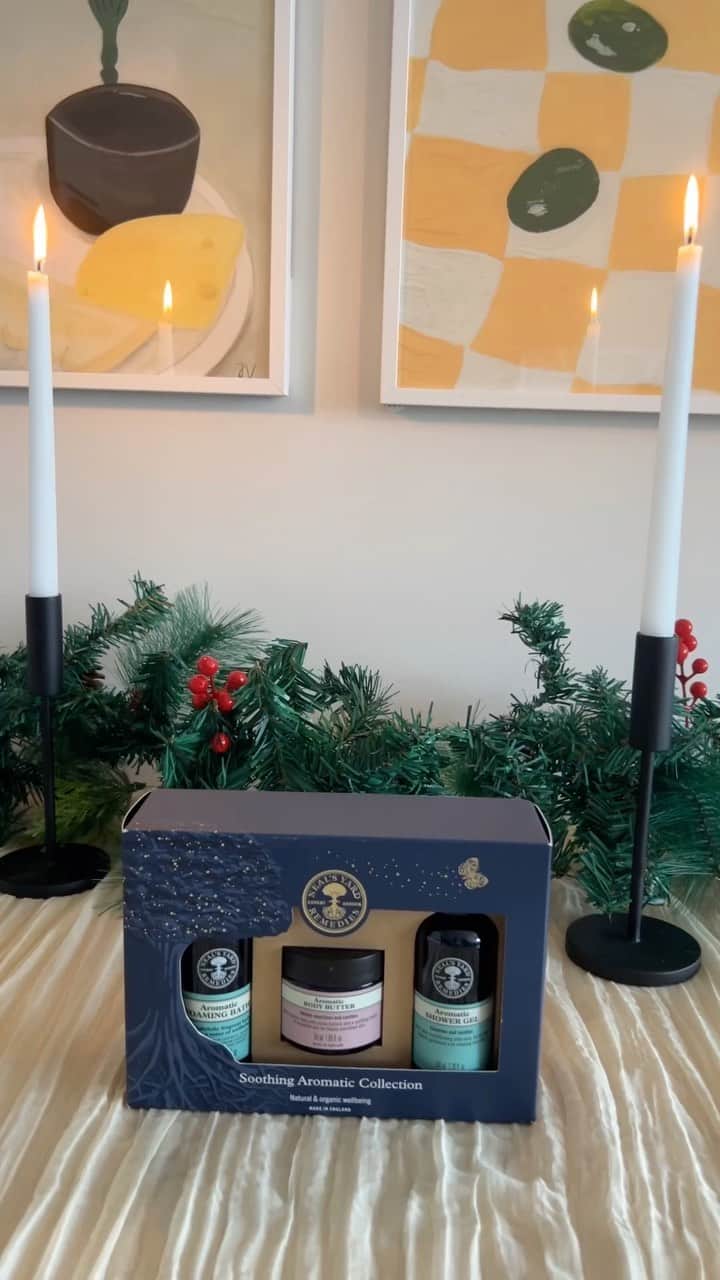 Neal's Yard Remediesのインスタグラム：「✨🎁 Gifts for Her: Unveil Radiance and Relaxation 🎁✨  This festive season, delight someone special with the gift of pampering and self-care.🌹💆‍♀️  🌟 Soothing Aromatic Collection: Immerse her in the calming embrace of pure essential oils. Elevate your senses with the tranquil blend of lavender, geranium, and marjoram. The perfect escape to unwind and rejuvenate.  🌟 Nurturing Hand Cream Collection: Show your hands some love with our beautifully crafted hand creams. Enriched with organic and fair trade honey, uplifting orange, antioxidant wild rosehips, and the balancing aroma of geranium and patchouli. Nourishment in every drop.  🌟 Dream Nights Sleep Duo: Transform your bedtime routine with the power of sleep-inducing essentials. Our Dream Nights Sleep Duo, featuring the Goodnight Pillow Mist and Beauty Sleep Foaming Bath, creates a serene atmosphere for a restful night.  🌟 Wild Rose Radiance Duo: Illuminate your skin with the Wild Rose Radiance Duo. A dynamic duo featuring the Wild Rose Beauty Balm and Wild Rose Beauty Elixir, both enriched with organic wild rosehip seed oil.」