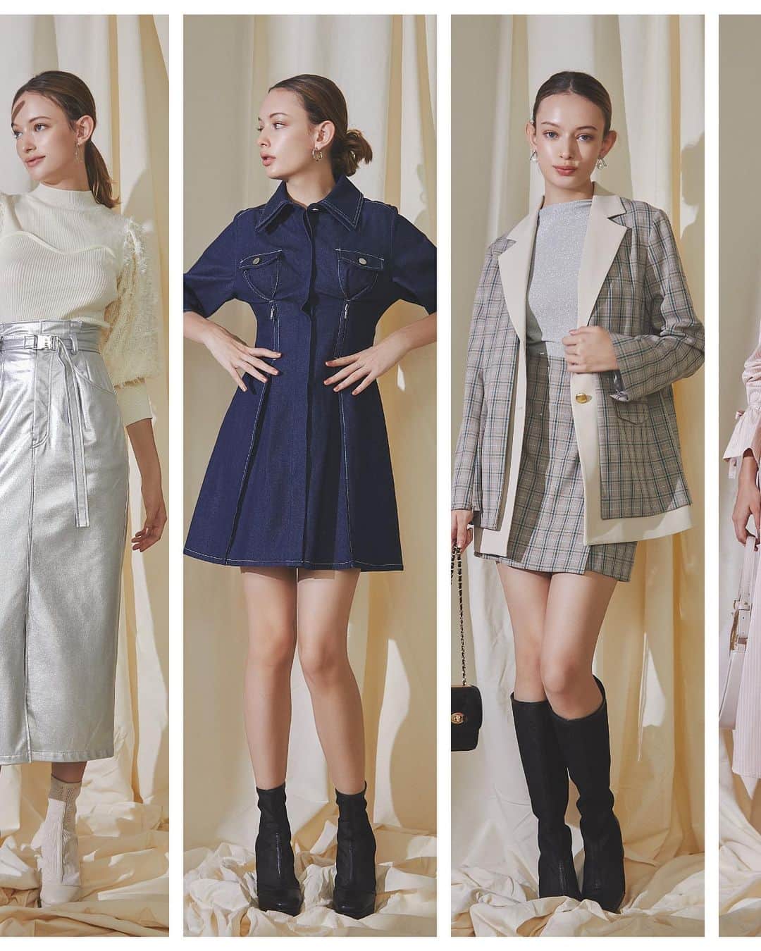 dazzlinのインスタグラム：「____ '24spring / summer collection  " PLAYFUL MUSEUM "  花びらのように　時に儚く　時にあどけなく 心地よくも眩い陽の粒子に呼応するように 凛々しく未来を歩み　甘美な音色を謡う  . ____________________________________________  アイテム詳細はショッピングタグ or TOPページURLよりチェック🔗 » @dazzlin_official  . 全国のdazzlin staffのスタイリングをチェック👗 » @dazzlin_staff_snap  . #dazzlin #ダズリン #冬服コーデ #冬コーデ ##########dazzlin_24SS #ダズリン24年春 #推し活 #カフェ活 #カフェ巡り #参戦服 #参戦コーデ #大人コーデ #大人カジュアル #カジュアルコーデ #きれいめカジュアル #シンプルコーデ」