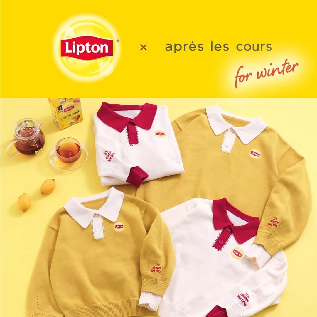 エフオーオンラインストア 子供服のインスタグラム：「【🍋Lipton×apres les cours】　Liptonとapres les coursのコラボアイテムが第2弾が登場♪  好評の『Lipton』コラボから第2弾が登場 ママとキッズでおそろいコーデ♪  この冬も、家族みんなでほっこりぷとんしませんか？♡  ======================= 商品詳細や価格は ショッピングタグからご覧いただけます★ =======================  @lipton_japan  #アプレとリプトン #Lipton #リプトン #リプトンコラボ #イエローラベル #リプトンでつながる�#foonline #apreslescours #アプレレクール #子供服 #こどもふく #ベビー服 #キッズ服 #キッズコーデ #女の子コーデ #男の子コーデ #おしゃれキッズ #おしゃれキッズと繋がりたい #ほっこりぷとん」