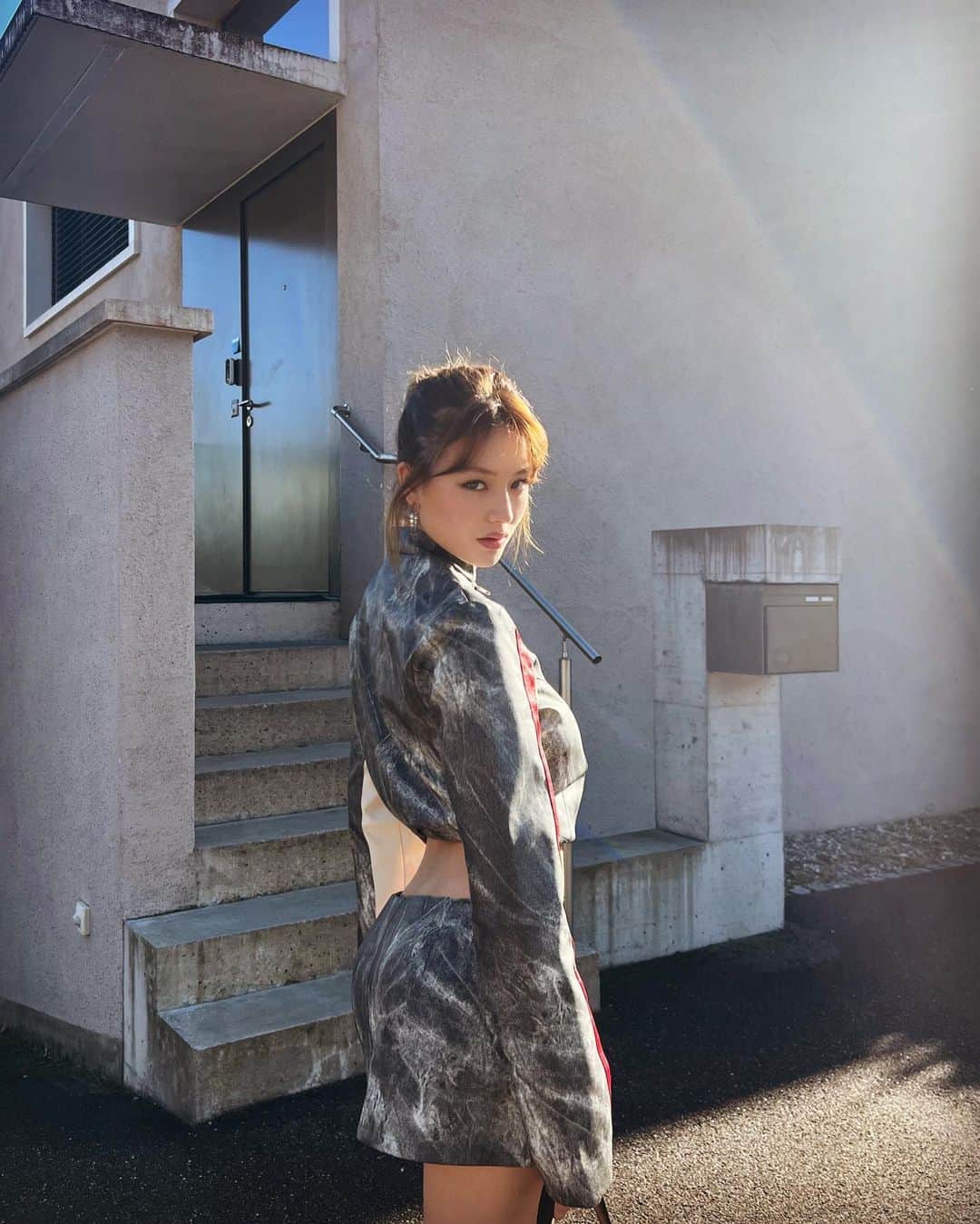 サクラ・キルシュのインスタグラム：「wearing the cutest set from @iamgia ⭐️」