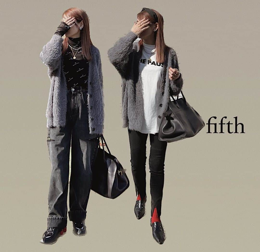 yc__mamさんのインスタグラム写真 - (yc__mamInstagram)「@fifth_store の  Vネックシャギーニットカーディガン  ずっと触っていたくなる ふっわふわで柔らかい シャギーニットカーディガン サイズ感が丁度良くて バランスも取りやかったです◎  160cmでグレーMサイズ着用です🥰  MAX40%OFFクーポン出てたよ❗️ ストーリーにURL貼るね🫶  #PR#fifth#フィフス#シャギーニット#ニットコーデ#カーディガンコーデ#ママコーデ#ままこーで#オトナカジュアル#大人コーデ#デニムコーデ#秋冬ファッション#着回しコーデ#骨格ナチュラル#スニーカーコーデ」11月10日 19時28分 - yc__mam