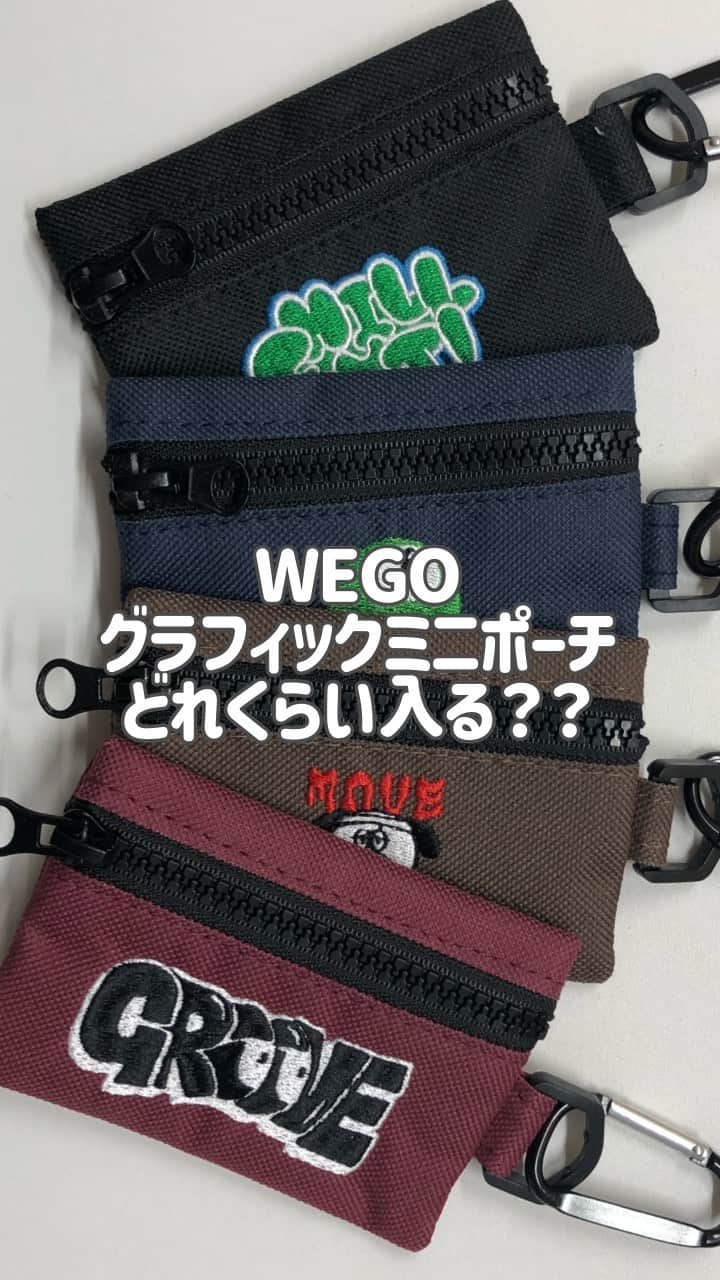 WEGO 1.3.5...のインスタグラム：「グラフィックミニポーチどれくらい入る？？🔥🤩 . . @wego_goods_official をタグ付けしての投稿お待ちしています🥰🫶🏻 . . 【気になることがあればコメントへ】 紹介したアイテムについてや紹介してほしいアイテムなどあれば、お気軽にコメントしてください！☺︎ .#wego #ウィゴー  #wegogoods #ミニポーチ#ファッション小物 #ファッションアイテム  #プチプラ#プチプラファッション #wegoプチプラ #ファッションアイテム  #韓国雑貨 #雑貨 #wego購入品  #トレンド #トレンドファッション #トレンドアイテム  #おしゃれ雑貨 #ootd #大人ファッション #カスタムバッグ #ポーチ #ポーチの中身 #ミニポーチの中身 #カードケース #秋物新作」