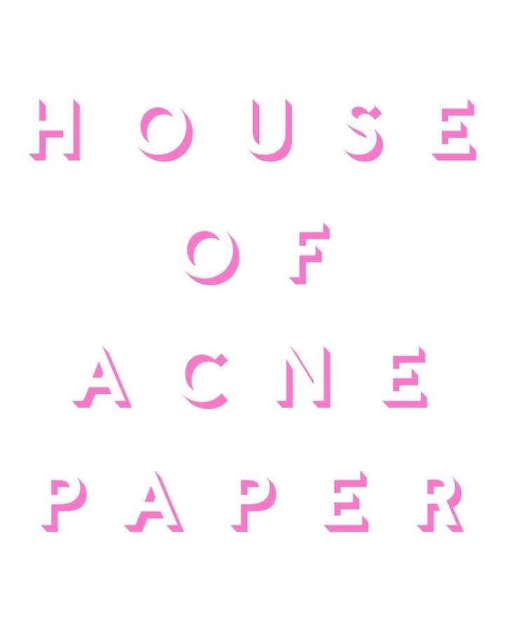 のインスタグラム：「Introducing the living room of the House of Acne Paper. Created around the idea of a house filled with the unique and beautiful, issue 18 of #AcnePaper is our greatest design issue to date. Discover the fascinating objects and iconic items that furnish the living room of our imaginary house.   The House of Acne Paper Shanghai is open to the public November 10th 1 pm - 6 pm and November 11th-12th 12 pm - 6 pm. Visit the West Bund Design and Art Fair to discover more and pick up your issue.    Issue 18 ‘House of Acne Paper’ is available at acnestudios.com, select #AcneStudios stores and select bookstores worldwide.  Cover artwork: #PabloBronstein」
