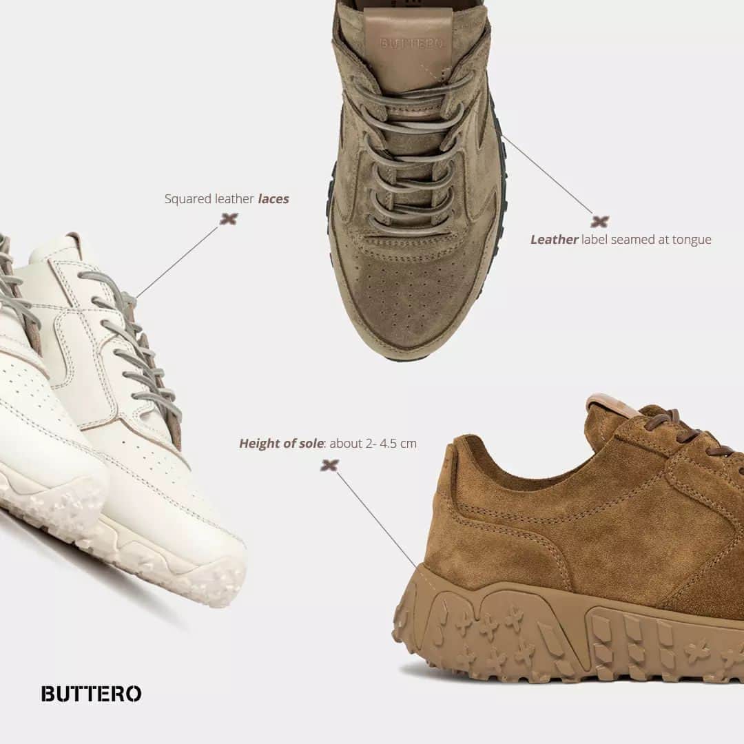 ブッテロのインスタグラム：「Step into the new Vinci X, exclusively crafted from premium leather. Experience the perfect blend of innovation, minimal design and retro vibes for your everyday journey.  #Buttero #VinciX #Vibram #sneakers」