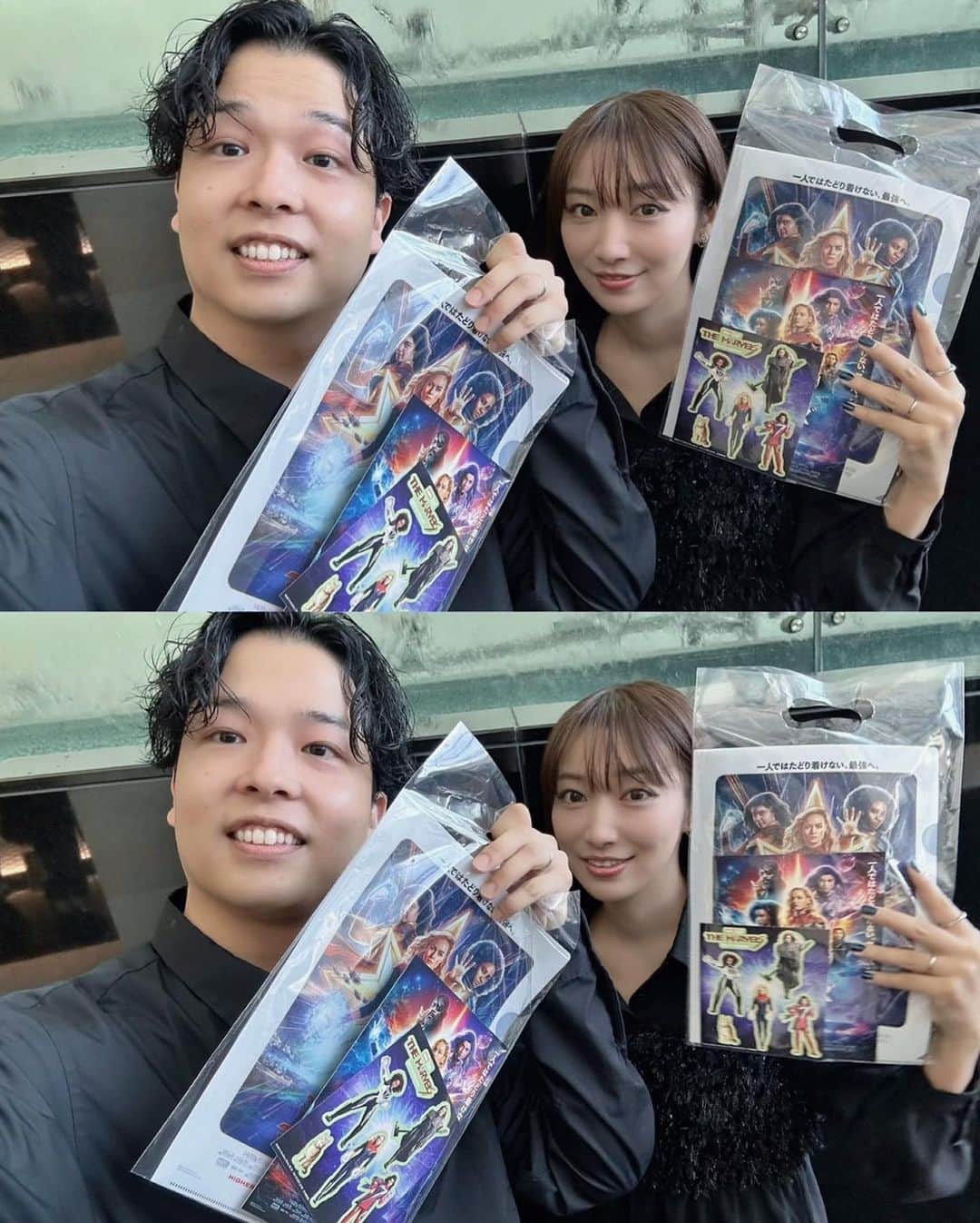 渋谷ジャパンさんのインスタグラム写真 - (渋谷ジャパンInstagram)「夫婦で大好きなマーベル作品の新作『マーベルズ』の試写を観させて頂きました！！ 息が止まるアクションシーン凄かった！  たくさん猫も登場するので、いつか我が家のスーパーヒーロー(5匹の猫たち)にも見せてあげたい🐈  あと一人で撮った写真なんかめちゃくちゃ弱そう😂  #PR #マーベルズ #アベンジャーズ最強ヒーローの新たな強さ目撃」11月10日 20時38分 - shibuya_japan