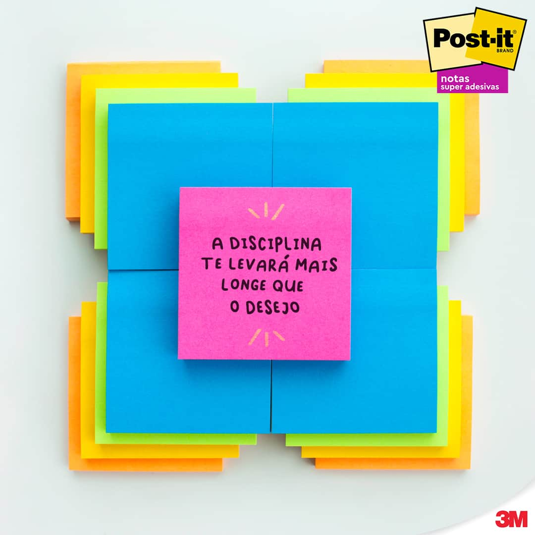 Post-it Brasilさんのインスタグラム写真 - (Post-it BrasilInstagram)「Não basta somente desejar, é o esforço constante que você investe diariamente que vai moldar o seu caminho para o sucesso 🌈.  #SextaPositiva #LiberteSuasIdeias #Motivação」11月10日 21時00分 - postitbrasil