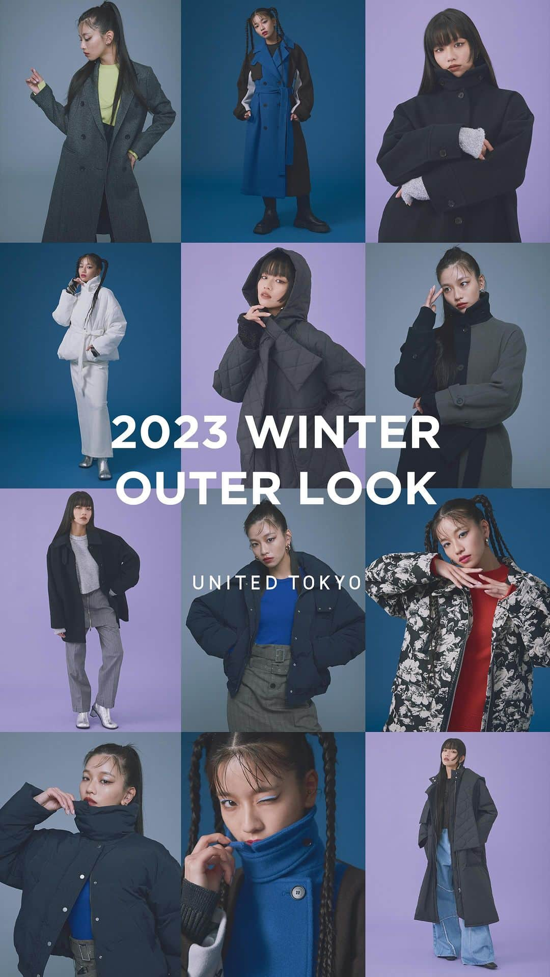 united tokyoのインスタグラム：「. UNITED TOKYO | 2023 WINTER OUTER LOOK  #unitedtokyo  #ユナイテッドトウキョウ #2023aw #winterlook」