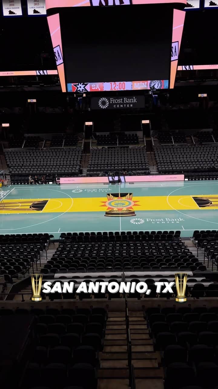 NBAのインスタグラム：「What’s your favorite color on the @spurs In-Season Tournament court? 🤩   Timberwolves-Spurs | West Group C play 🏆 📲: 8pm/et on the NBA App!」