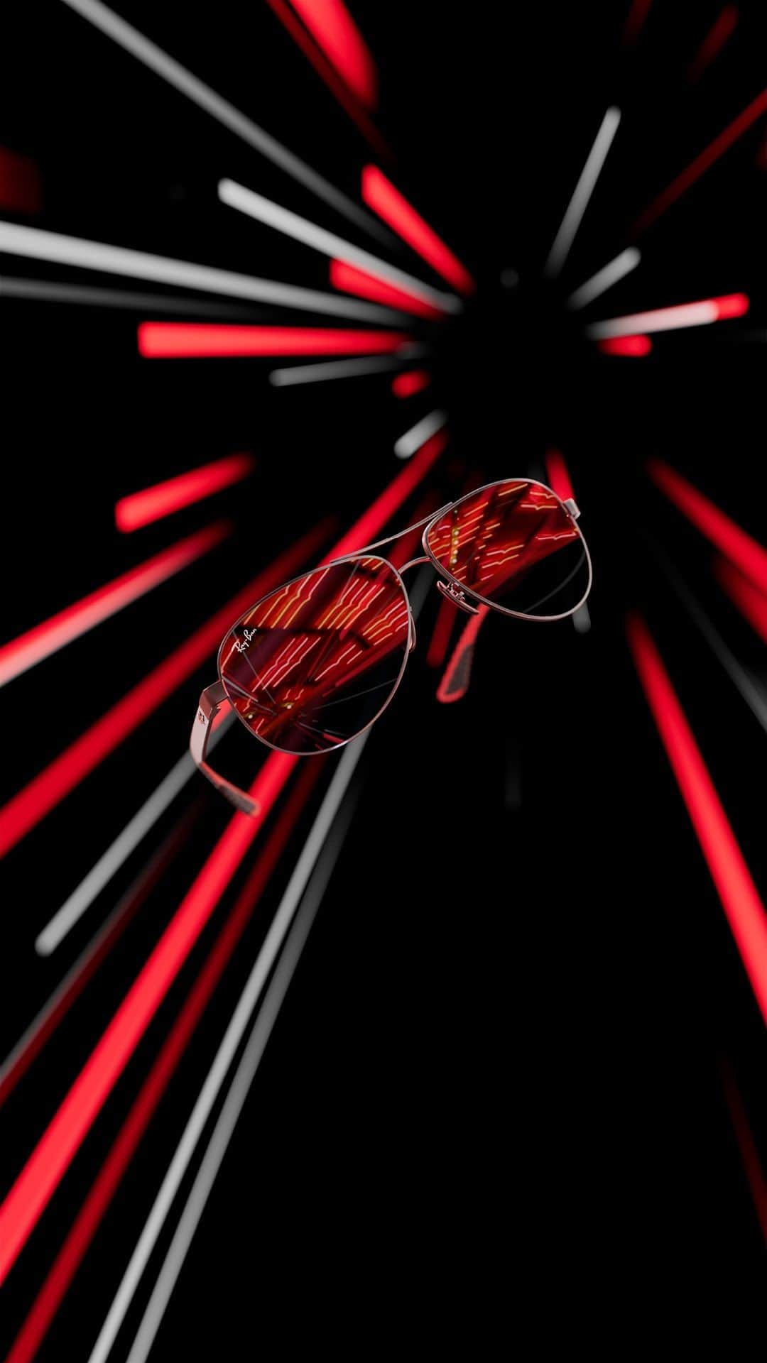 レイバンのインスタグラム：「Light up the night with the new Aviator Las Vegas Limited Edition. With just 400 pairs available, this ‘70s-inspired Aviator celebrates F1 History just in time for the return of the #LasVegasGP.」