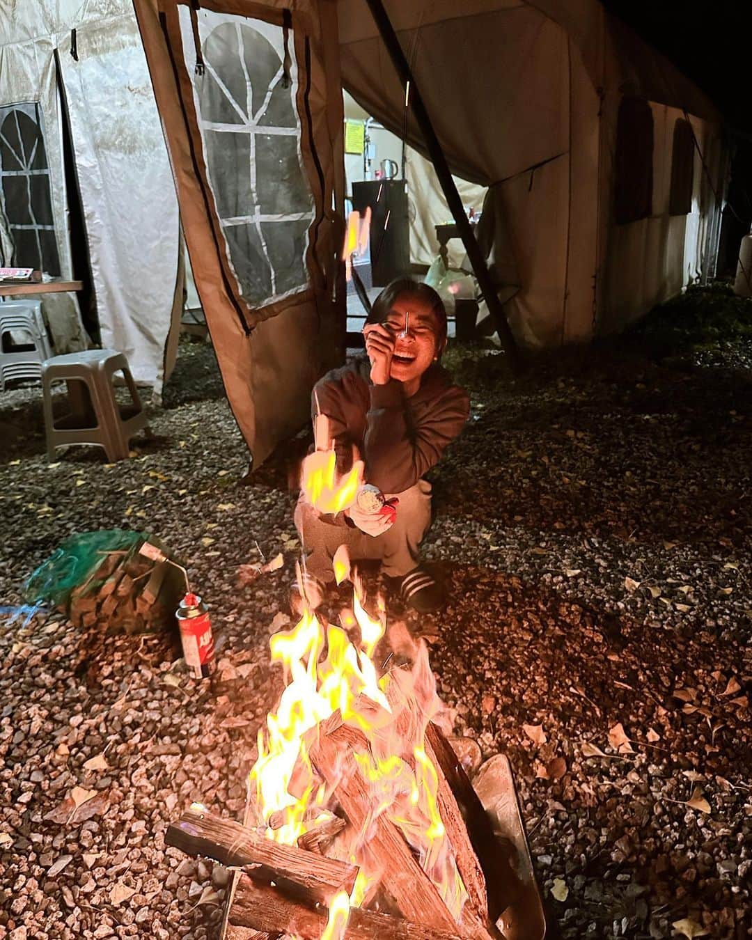 キム・ドユンのインスタグラム：「キャンプ🏕️」