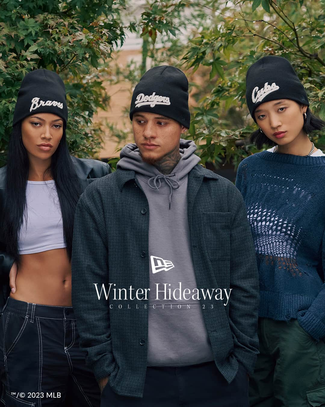 ニューエラ・キャップのインスタグラム：「A collection of dreamy styles awaits. Winter Hideaway features a variety of knits, 59FIFTYs, and 9FORTY A-Frames in MLB, NFL, and NBA teams.」