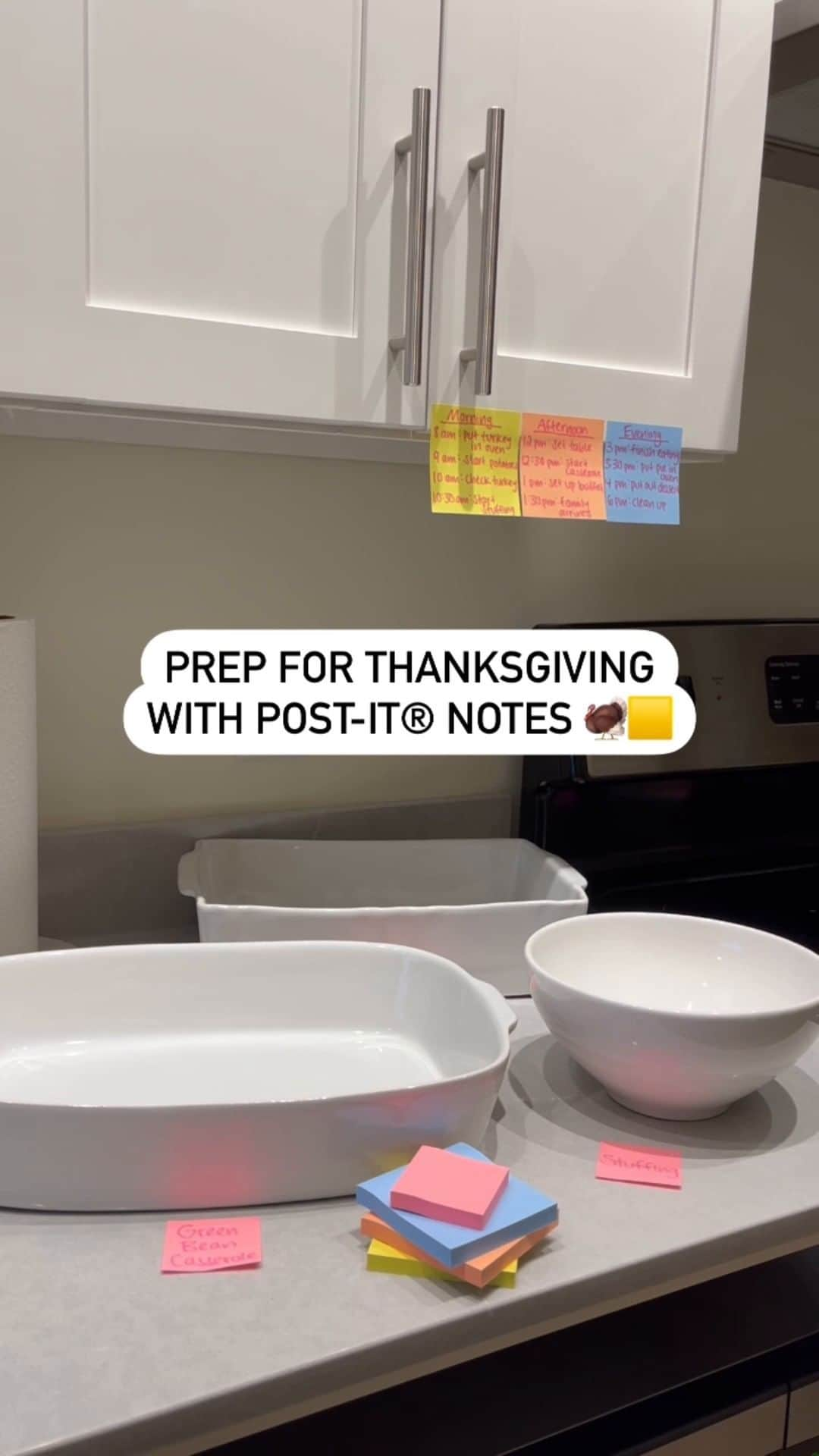 ポスト・イットのインスタグラム：「Getting ready to host for the holidays one Post-it® Note at a time 🍽️ 🦃 Are you planning on trying out these Thanksgiving prep ideas? 👇 #happythanksgiving #thanksgivingdinner #thanksgivingday #postitnotes #postit」