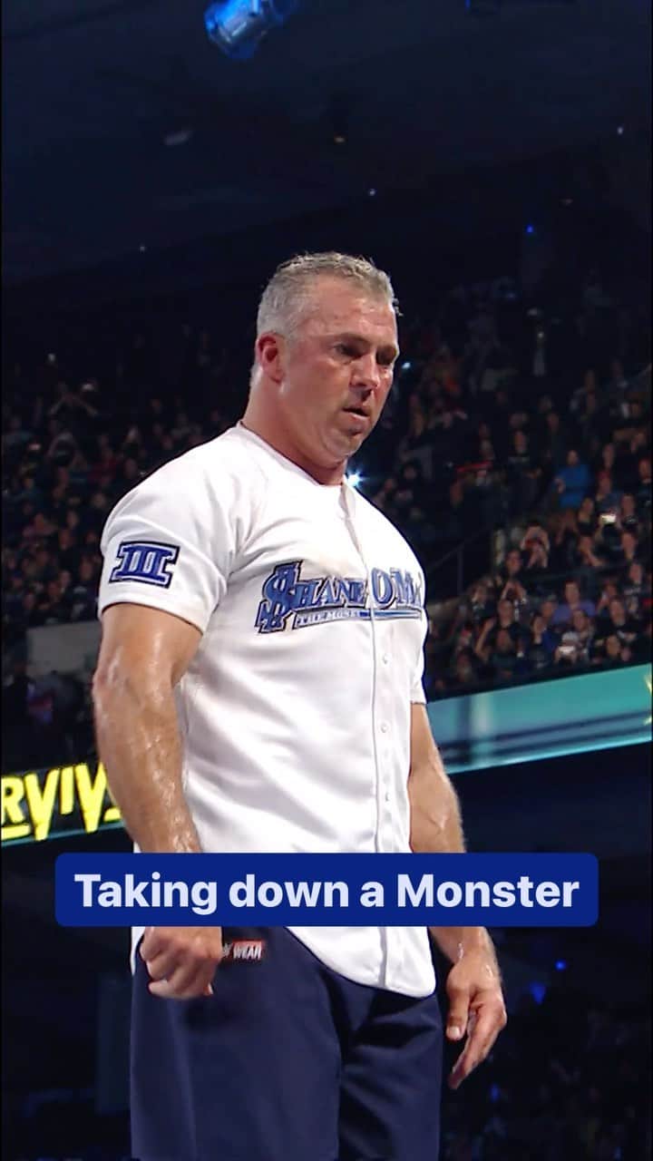 WWEのインスタグラム：「@theshanemcmahon shocked us all with this leap of faith at #SurvivorSeries 2016 😱」