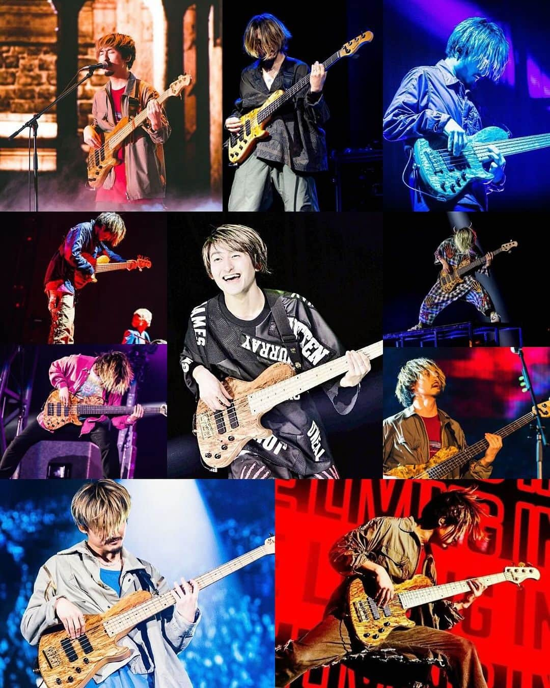 ONE OK ROCK WORLDのインスタグラム：「◼️11/11は　ベースの日🎸 いつもCOOLなサウンドとパフォーマンスをありがとう @ryota_0809 ‼️  ⬜︎11.11 The Bass Day TODAY🎸 Thank you always for giving us your cool bass sound and performance @ryota_0809 ‼️  #oneokrockofficial #10969taka #toru_10969 #tomo_10969 #ryota_0809 #luxurydisease#thebassday#ベースの日」