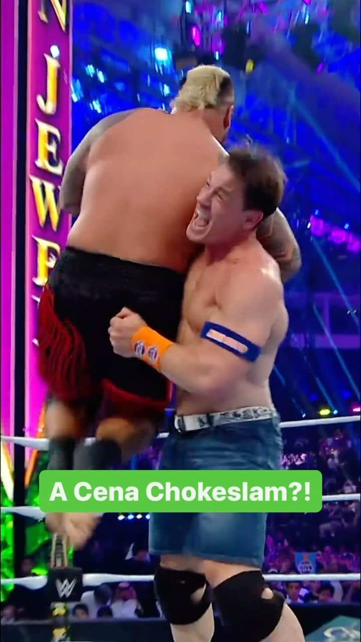 WWEのインスタグラム：「Never underestimate @johncena’s abilities! 🔥 #WWECrownJewel」