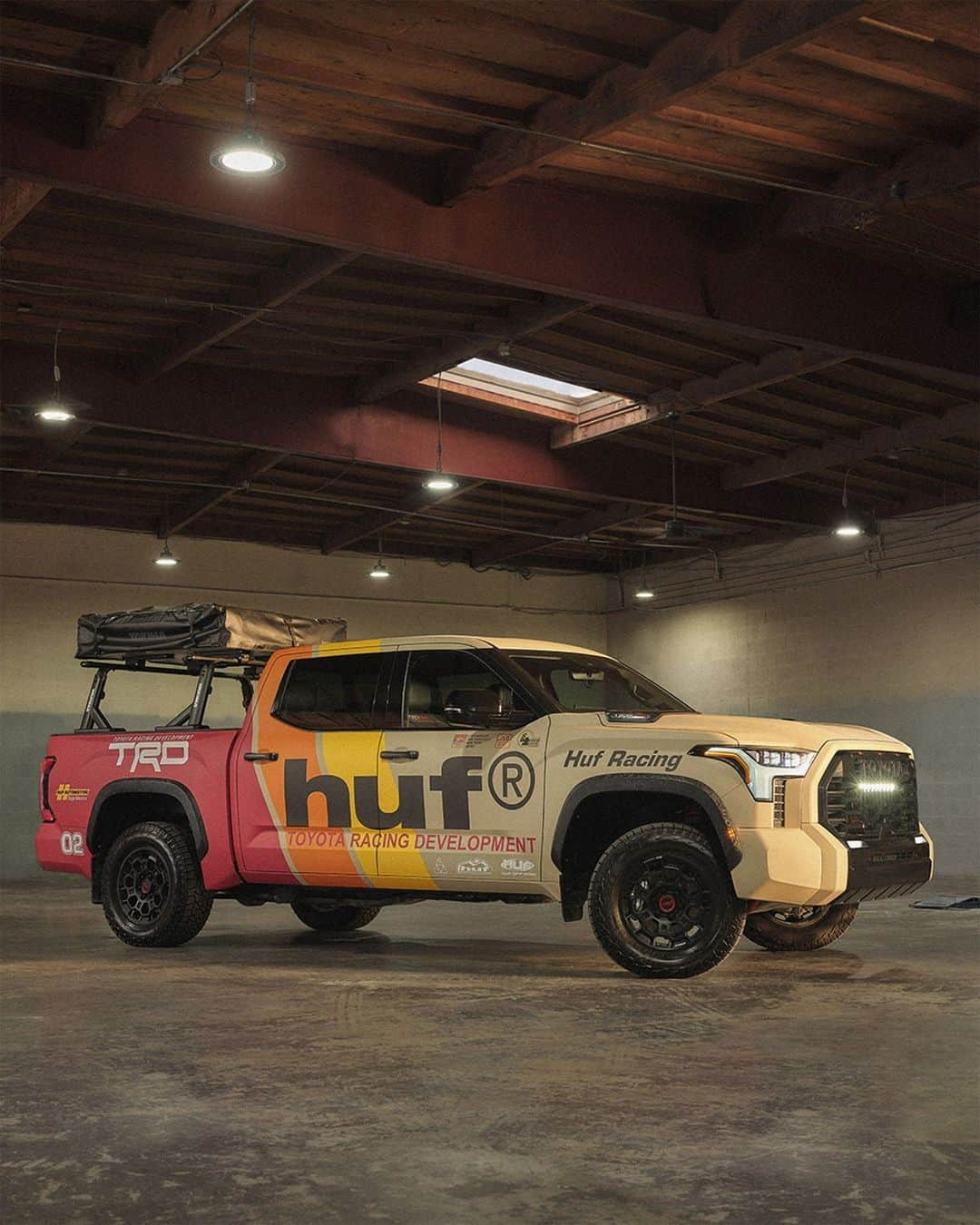 toyotausaのインスタグラム：「🏜 HUF x Toyota Racing Development, available now. #Tundra #TRD #LetsGoPlaces」