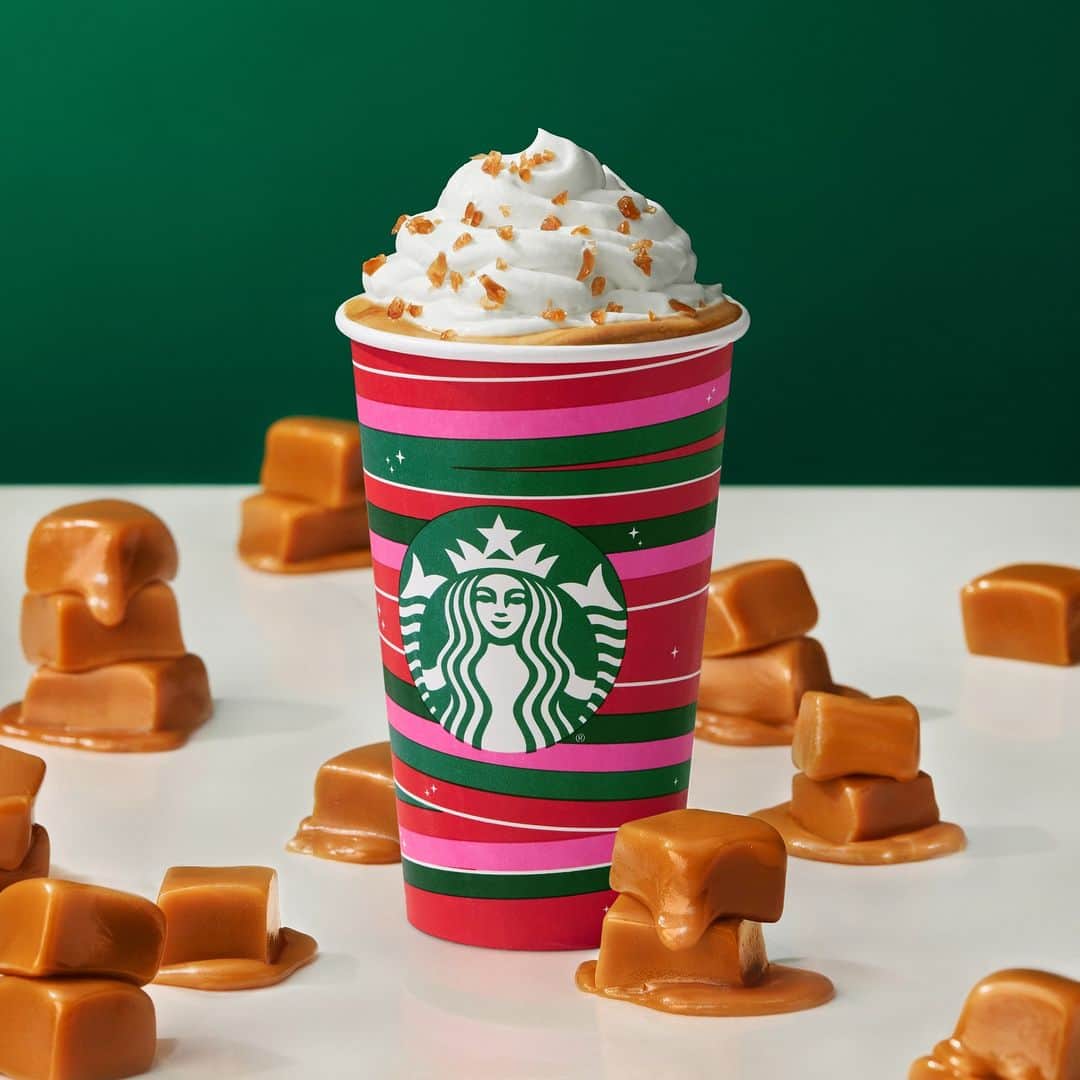 Starbucksのインスタグラム：「Melty magic. 🧡 Caramel Brulée Latte」