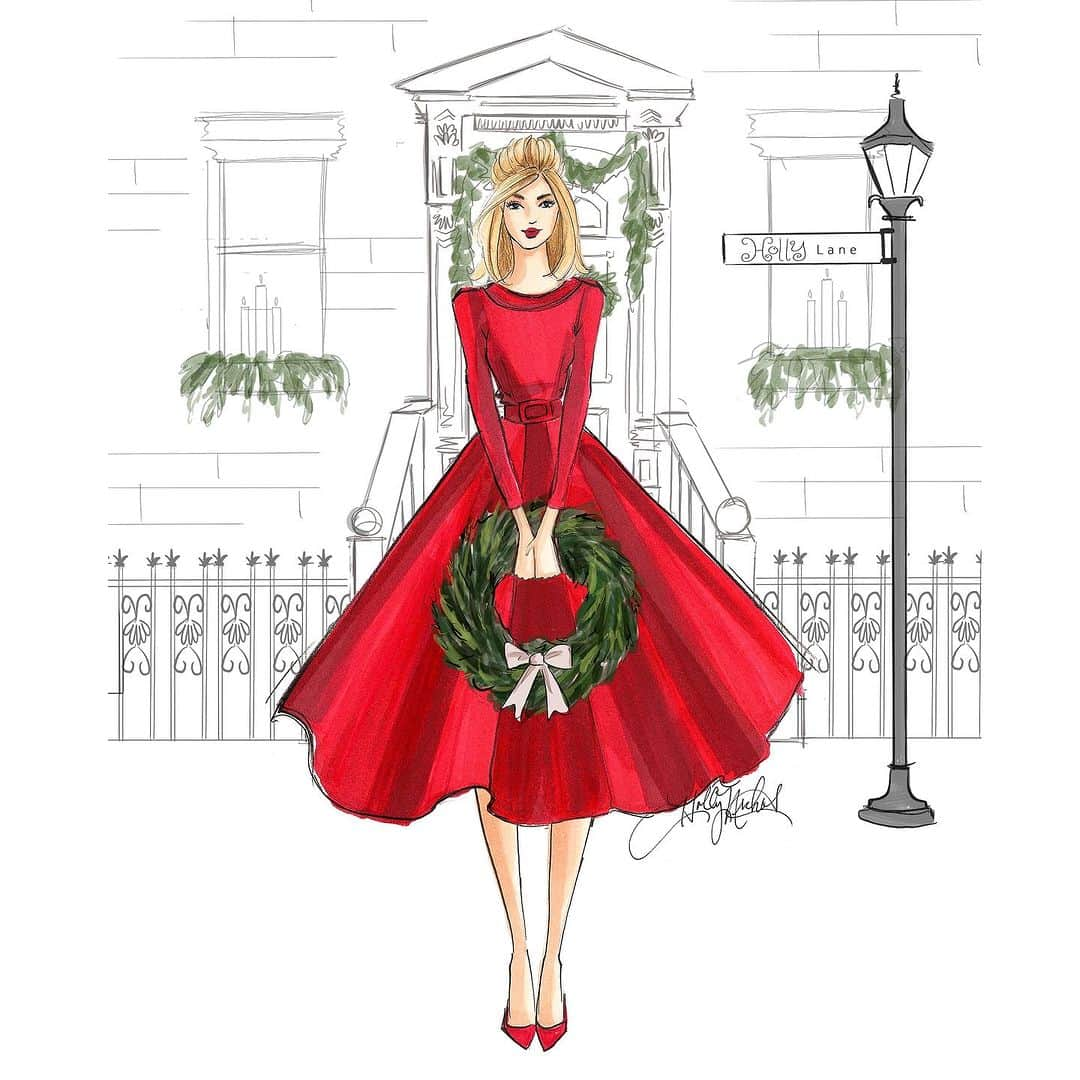 Holly Nicholsさんのインスタグラム写真 - (Holly NicholsInstagram)「Shop holiday magic, on my Etsy 💕🎄 #fashionillustration #copic #holidayart #christmas #christmasdecor #christmasart #illustration #」11月11日 1時10分 - hnicholsillustration