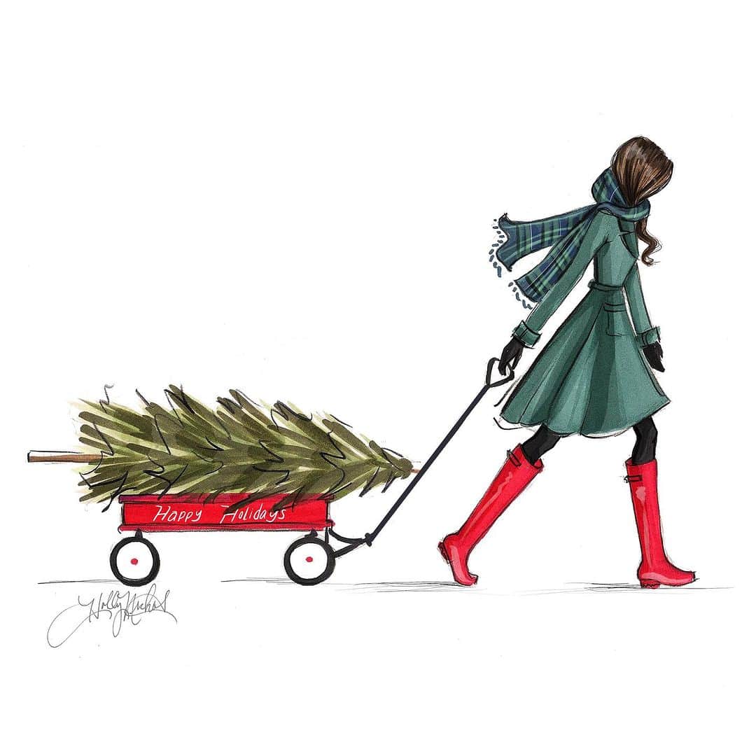 Holly Nicholsさんのインスタグラム写真 - (Holly NicholsInstagram)「Shop holiday magic, on my Etsy 💕🎄 #fashionillustration #copic #holidayart #christmas #christmasdecor #christmasart #illustration #」11月11日 1時10分 - hnicholsillustration