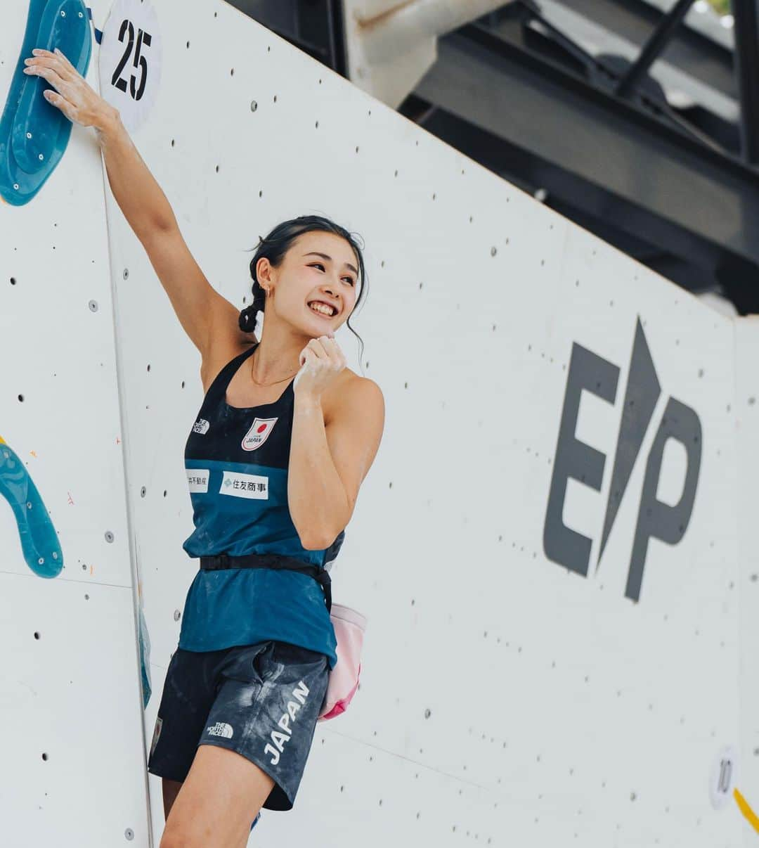 伊藤ふたばのインスタグラム：「I made it to the finals of the Asian qualifier with 1st place✨ I'll do my best in the last round tomorrow❤️‍🔥❤️‍🔥❤️‍🔥  📸 @lenadrapella / @ifsclimbing   @denso_official @onoderasign @thenorthfacejp @lasportivajp @newerajapan @tokyopowder @newhale_japan @thestonesession #jazzysport #岩泉ヨーグルト #グローバルWiFi #gobeyonder @gobeyonder0200」