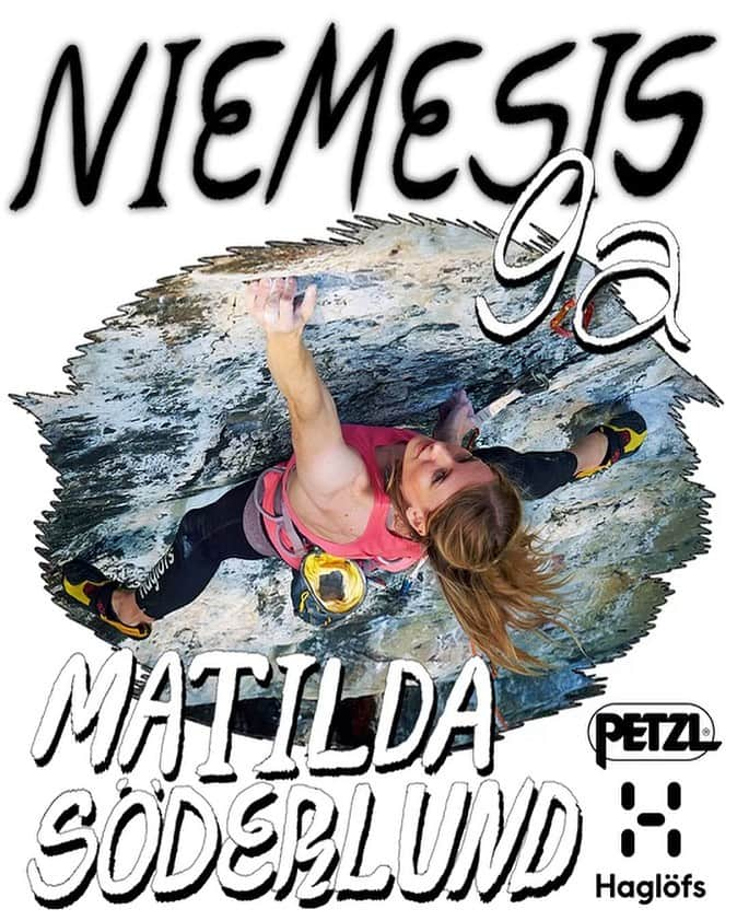 マチルダ・セーデルルンドのインスタグラム：「I’m so excited to announce that my film ’Niemesis’ will be screening at the @haglofs film festival this year!   The film tells the story of my two year process to climb ‘Niemesis’, 9a, in a tiny and remote village in northern Sweden. It’s the longest period of time I’ve ever invested in a project and the hardest route that I’ve done. I’m so happy to show the result of the film at the festival!   🎫 tickets: www.haglofs.com/en/outsiders-by-nature-film-festival or link in my bio. Tickets are 50 SEK/5 EUR, all the proceeds will go to @protectourwinters   📍screening locations and dates:  Helsinki 15/11 Stockholm, @underbron , 22/11 Oslo 23/11 Ørsta 24/11 Åre 5/12 Innsbruck 6/12 Munich 7/12  I will be at the tour stops in Stockholm, Innsbruck and Munich! Hope to see you there 🫶✨🤗  Supported by @haglofs and @petzl_official   #climbing #sportclimbing #haglöfs #klättring #luleå #niemisel #outsidersbynature」