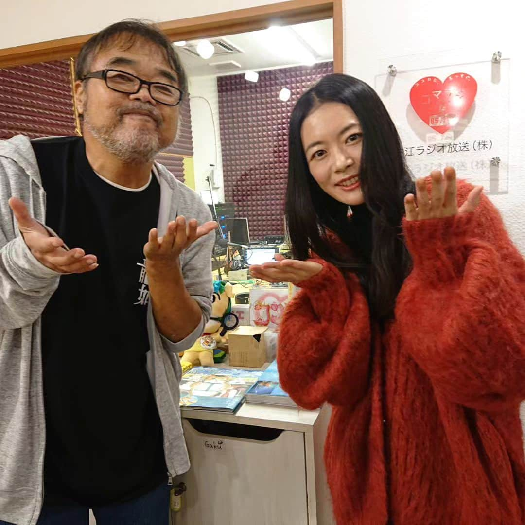 グレート義太夫さんのインスタグラム写真 - (グレート義太夫Instagram)「コマラジ音来い❗に。 新譜をリリースした「笹生実久ちゃん」が遊びに来てくれました❗ #笹生実久  #音来い」11月11日 1時23分 - great_gidayu