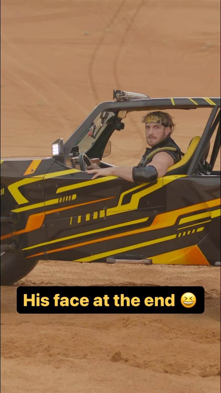 WWEのインスタグラム：「@loganpaul was having the time of his life in that dune buggy 😂」