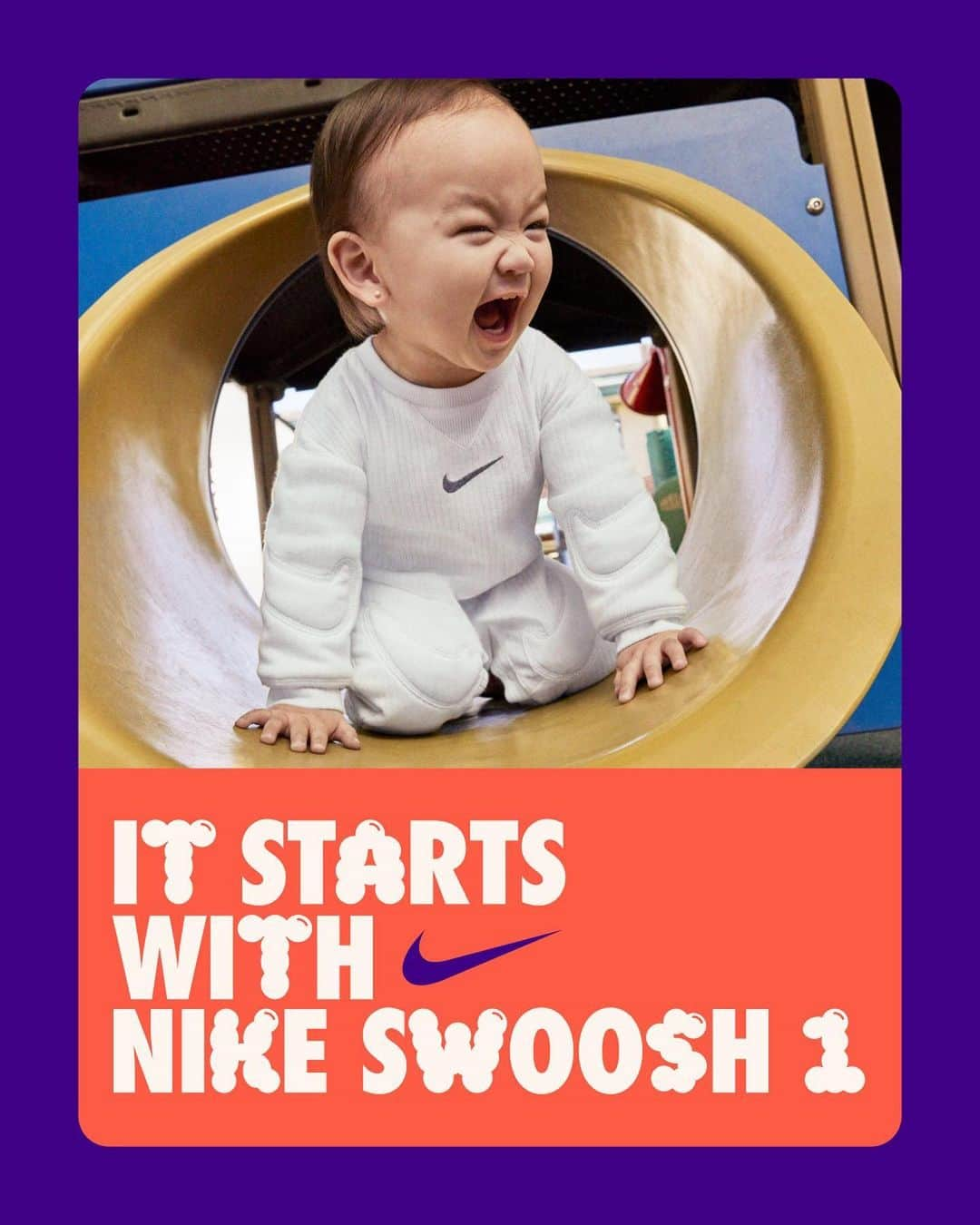 NIKEさんのインスタグラム写真 - (NIKEInstagram)「Nurture first steps. 👶  The all-new Nike Swoosh 1 supports natural foot development from the first step. With its barefoot feel design, the Nike Swoosh 1 allows toes to spread and flex as babies and toddlers begin to walk.  Link in bio for more.」11月11日 2時00分 - nike