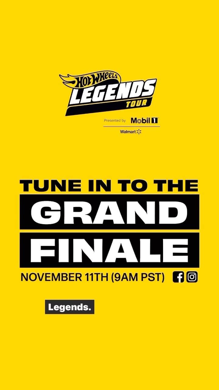 Hot Wheelsのインスタグラム：「It all comes down to this!  We started with 23 cars and now we’re down to 10! The search for the next Hot Wheels Legend continues tomorrow to crown the ultimate winner!  Tune in at 9AM PT for the #HotWheelsLegends Tour Finale with @mobil1! 🏁」