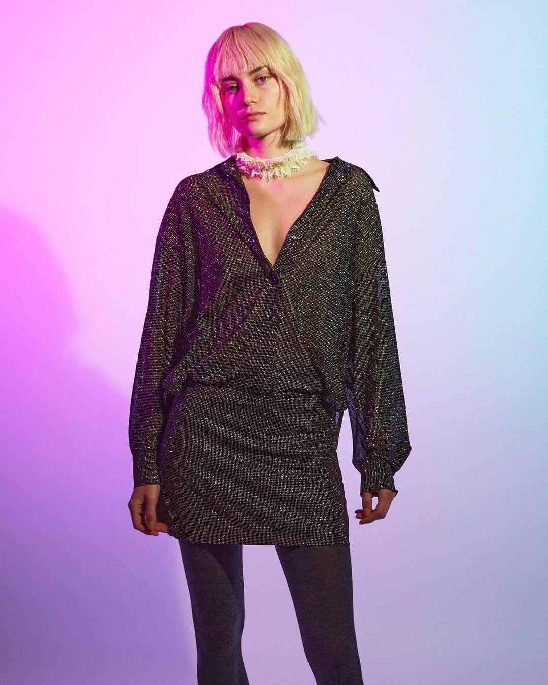 ローズアンナのインスタグラム：「FW23 - Shine bright in disco 🪩」