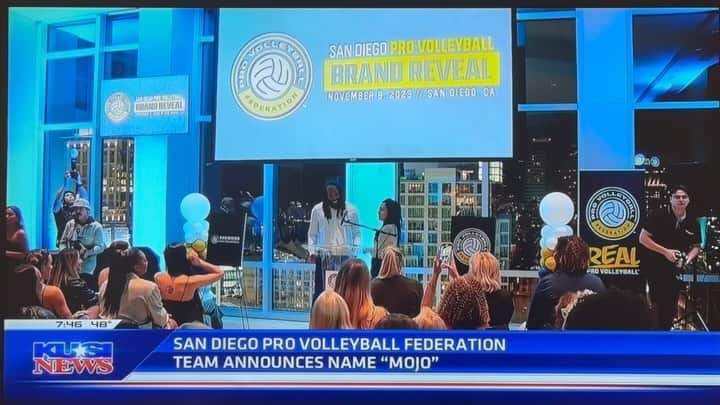 ケリー・ウォルシュ・ジェニングスのインスタグラム：「Kerri hitting the NEWS for our launch… KUSI this morning talking all about the San Diego Mojo! @sandiegomojovb 🤩 #sdmojo #provb」