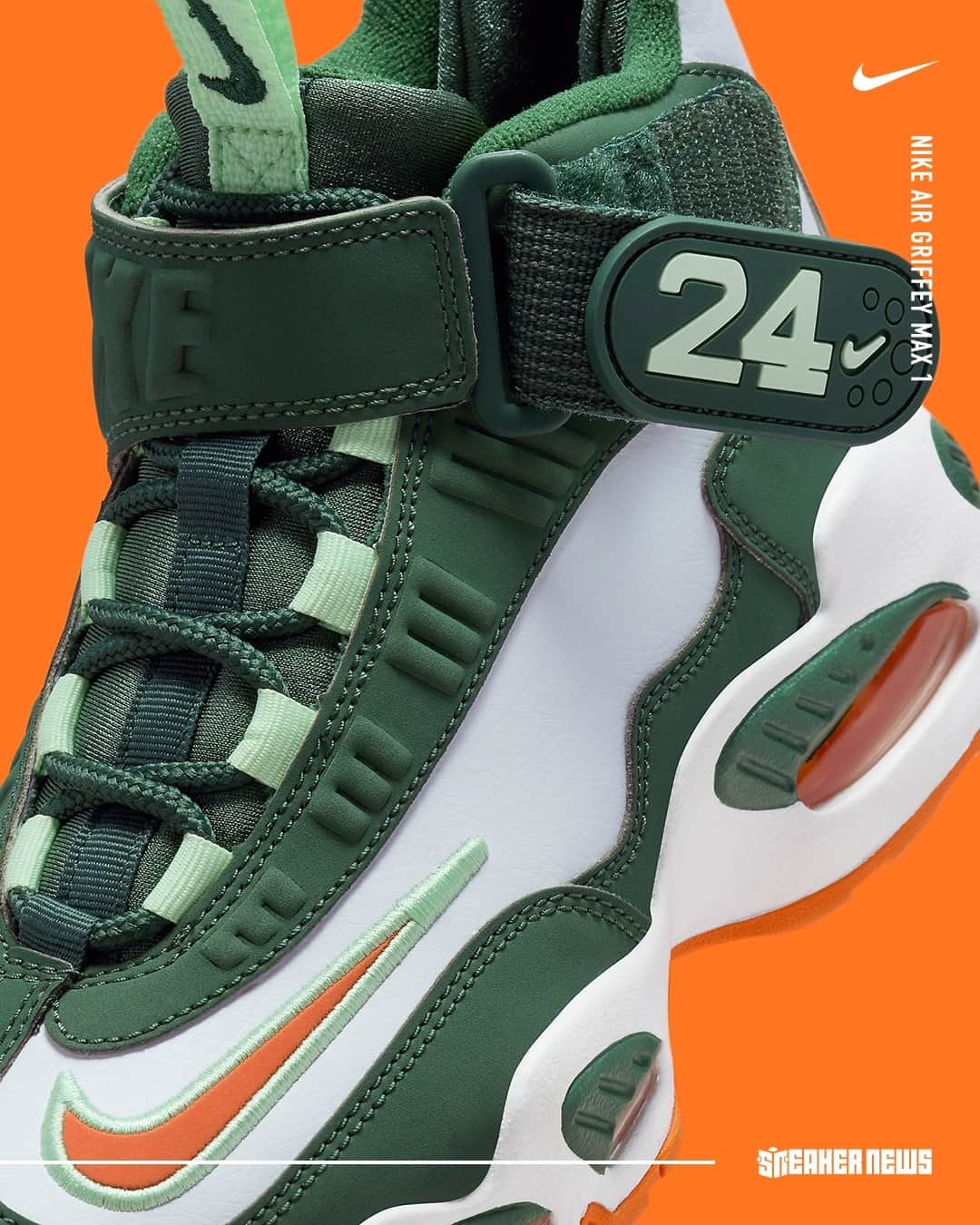 Sneaker Newsさんのインスタグラム写真 - (Sneaker NewsInstagram)「Griffeys definitely need to make a comeback!⁠ Nike is dropping a "Miami Dolphins" themed colorway in 2024; hit the link in our bio for a closer look.」11月11日 2時02分 - sneakernews