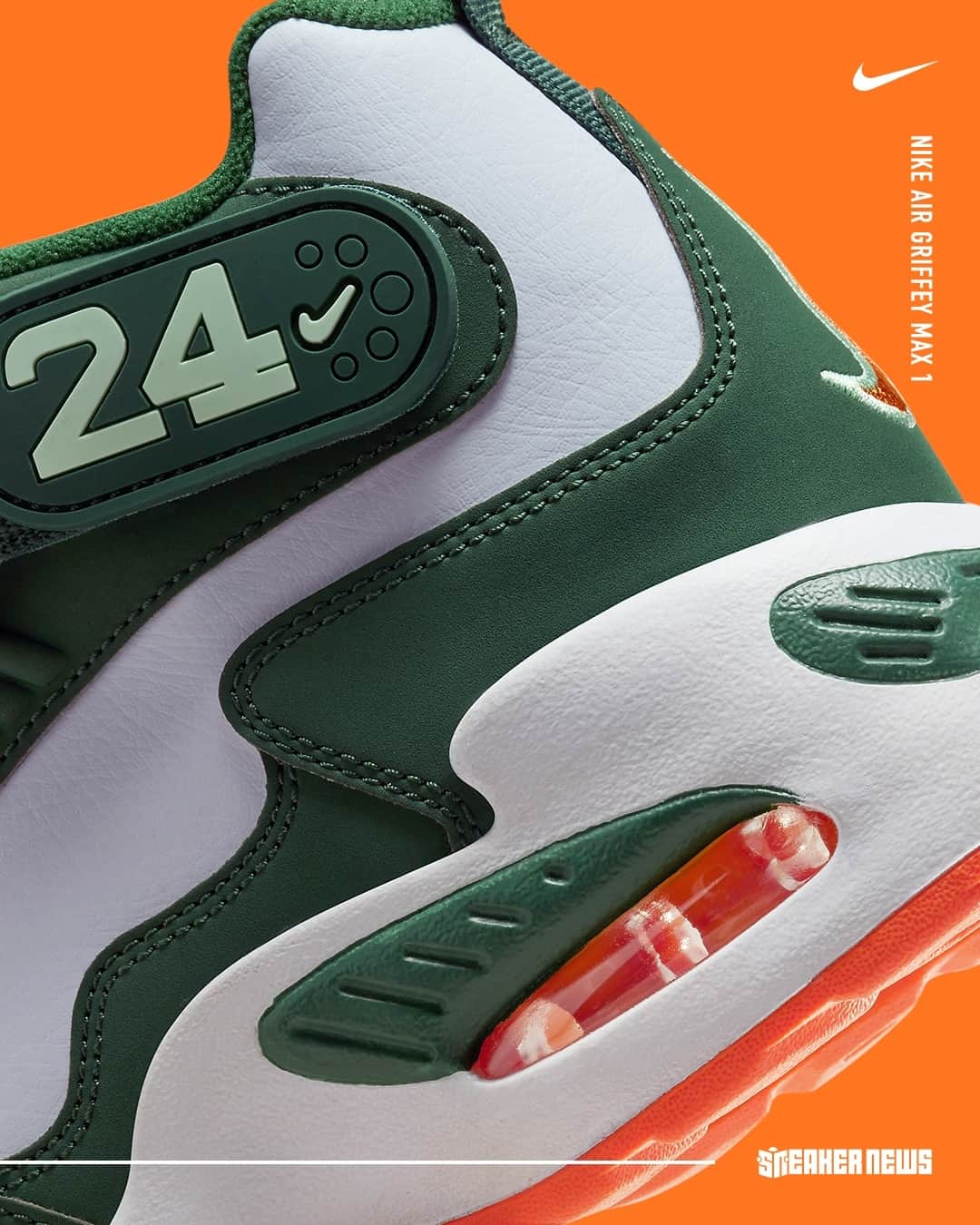 Sneaker Newsさんのインスタグラム写真 - (Sneaker NewsInstagram)「Griffeys definitely need to make a comeback!⁠ Nike is dropping a "Miami Dolphins" themed colorway in 2024; hit the link in our bio for a closer look.」11月11日 2時02分 - sneakernews