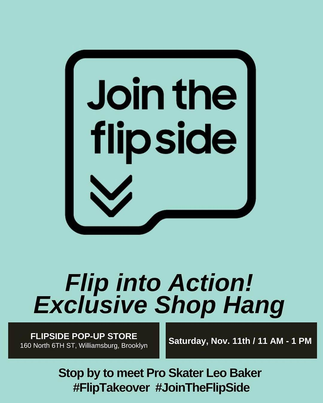 レイシー・ベイカーのインスタグラム：「pull up and check out the new flipside pop up store ~ 160 N. 6th St. in wburg ~ me and @suminaynay will be there! pop up will be open until 11/30! don’t miss outttt  #FlipTakeover #JointheFlipSide ##GalaxyZFlip5 #SamsungPartner @samsungmobileusa @samsungus   @SamsungMobileUSA  #JoinTheFlipSide #GalaxyZFlip5 #SamsungPartner」