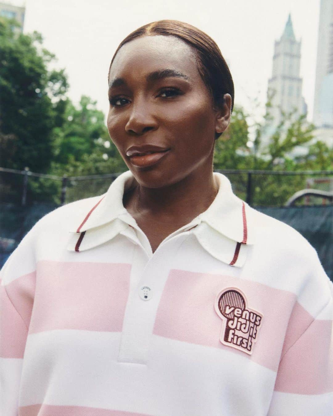 Lacosteのインスタグラム：「Game, Set, Style: @venuswilliams wears our brand new #LacostexElevenByVenusWilliams collaboration. Inspired by tennis codes, crafted for the street.」