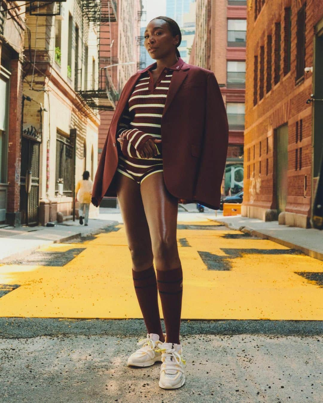 Lacosteさんのインスタグラム写真 - (LacosteInstagram)「Game, Set, Style: @venuswilliams wears our brand new #LacostexElevenByVenusWilliams collaboration. Inspired by tennis codes, crafted for the street.」11月11日 2時10分 - lacoste