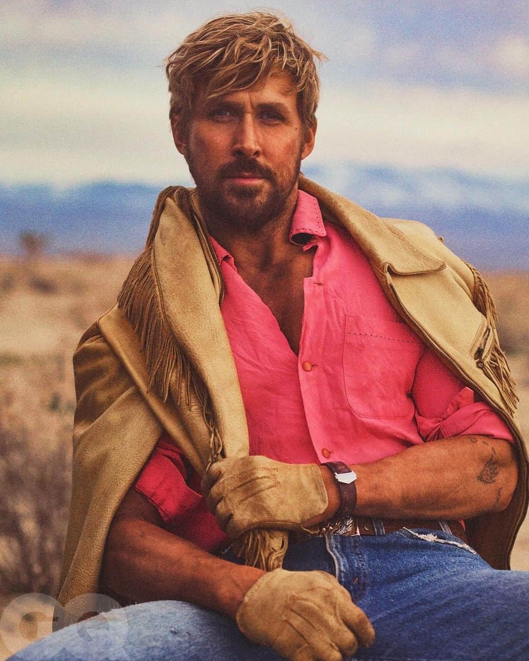 GQのインスタグラム：「He’s just... a Grammy-nominated Ken. Ryan Gosling is now a #GRAMMYs nominee with ‘I’m Just Ken,” nominated for Best Song from Visual Media. Read Gosling’s GQ cover story, and all about how he made his major blockbuster comeback with #Barbie, at the link in bio.   Photography by @gstyles」