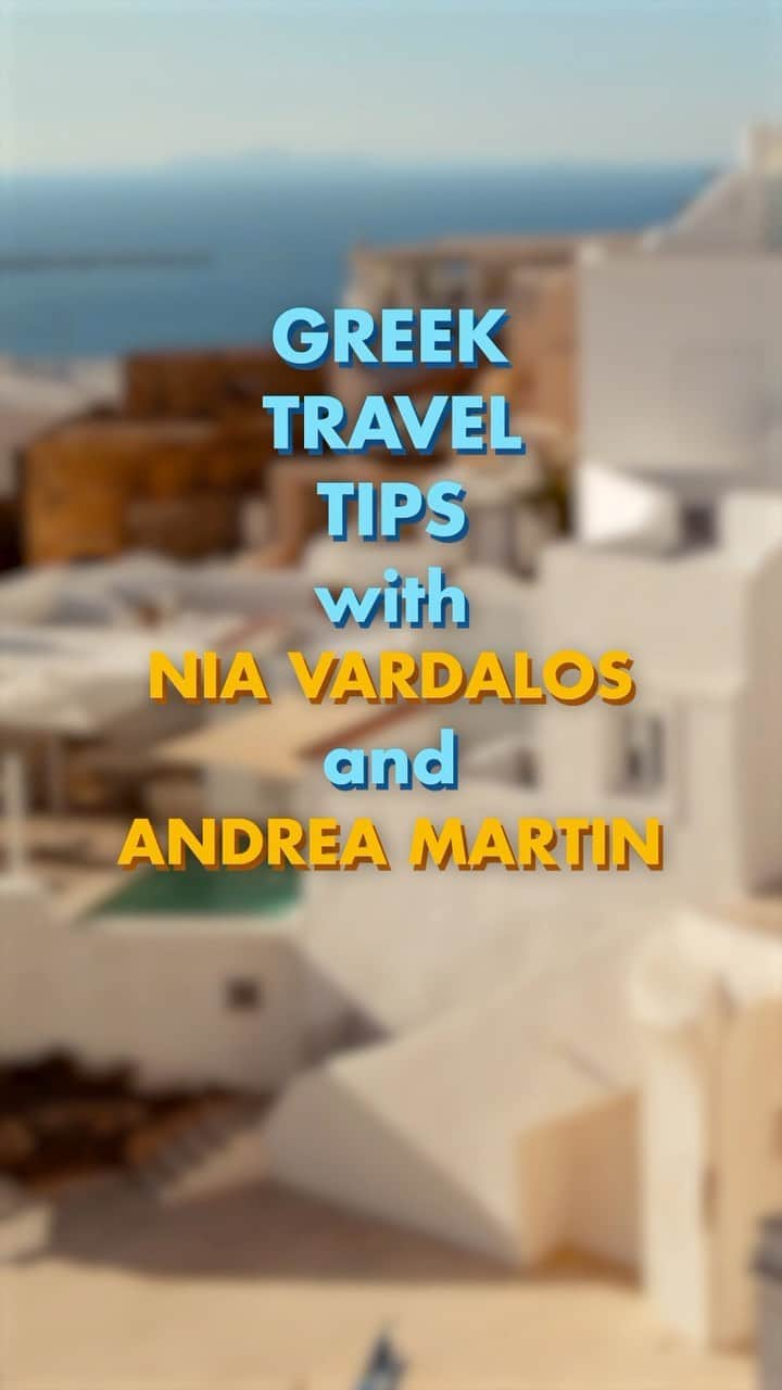 ニア・ヴァルダロスのインスタグラム：「Save these tips for your next Greek adventure! #MyBigFatGreekWedding3, from writer/director @niavardalos, is yours to own on Digital & Blu-ray with exclusive bonus features now. Link in bio.」