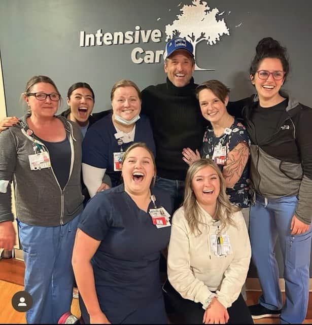 パトリック・デンプシーのインスタグラム：「I was able to spend time with first responders, mental health professionals, medical professionals and other local organizations.  All of whom are dedicated to healing and bringing together my hometown community of Lewiston. The road to recovery is long, but I am thankful for all helping those affected by this recent tragedy.   @centralmainehealthcare @treestreetyouth  @communityconceptsmaine  @dempsey_center」