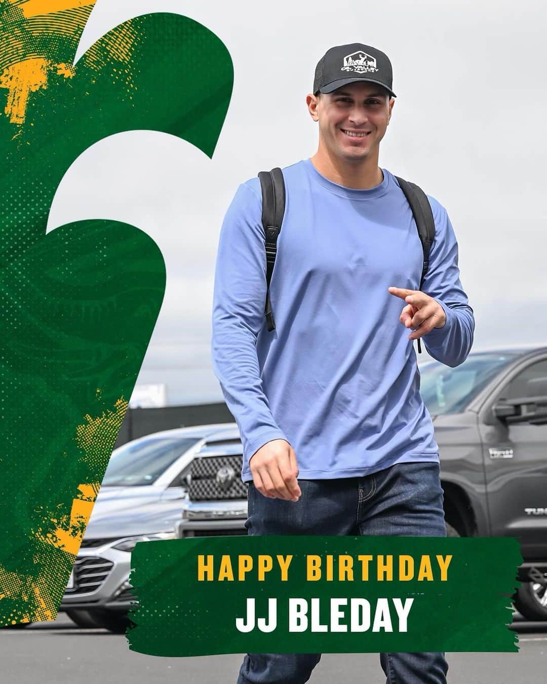 オークランド・アスレチックスのインスタグラム：「hip, hip, Bleday! HBD, JJ 🥳」