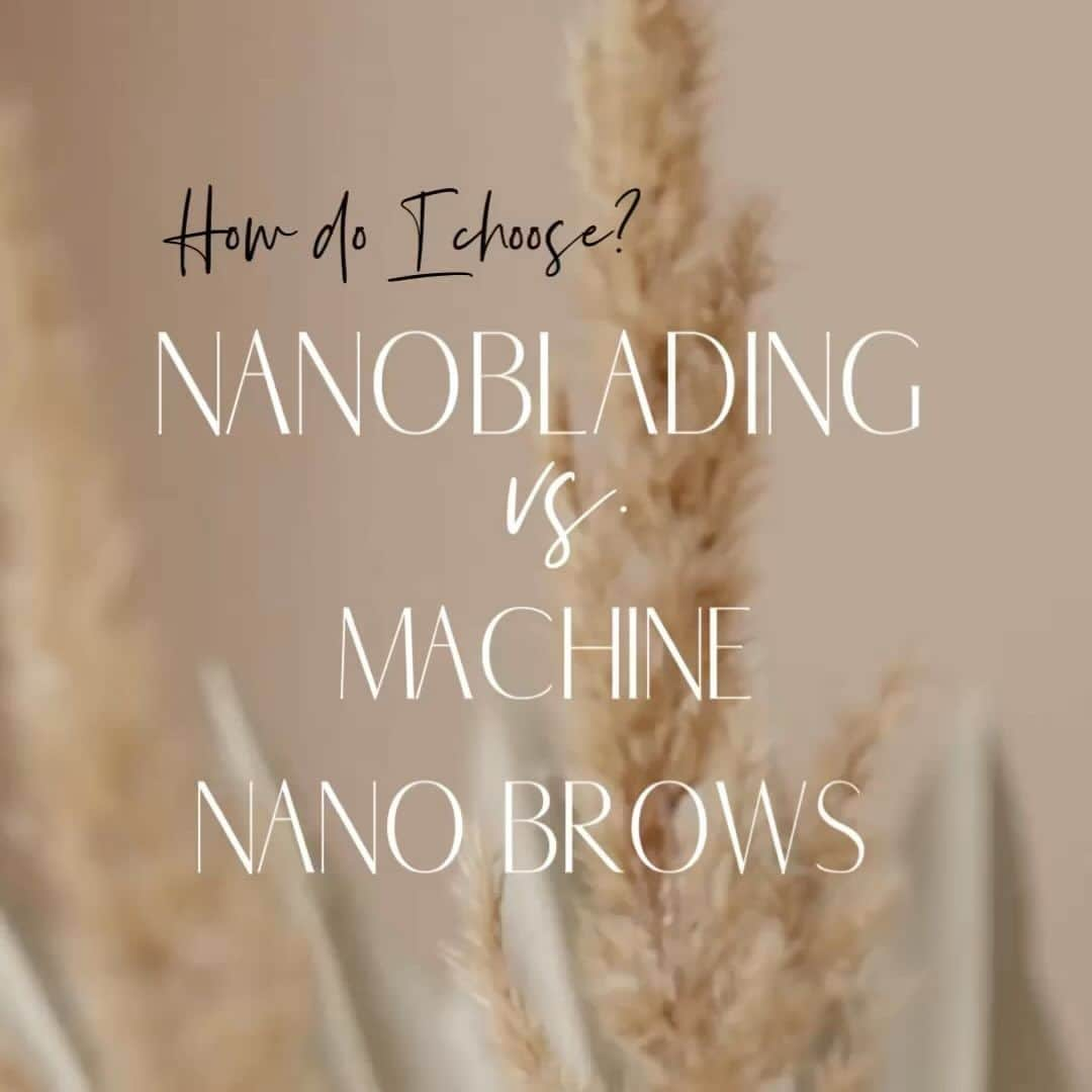 Haley Wightのインスタグラム：「NANOBLADING vs. MACHINE NANO BROWS 🌿 What’s the difference? How do I choose??  I’ve been getting these questions everyday since I started offering machine nano brows, so let’s go into it ⬇️  These two techniques create the SAME look of natural hair strokes in the brow area. Both soft and beautiful and look pretty on everyone! But what’s the main difference? Simply the tools we use- Nanoblading is done with a BLADE, and Machine Nano Brows are done with a MACHINE and single NANO NEEDLE. Since Nanoblading is done with a blade, it isn’t meant for every skin type. I’ve been Nanoblading for almost 6 years now and I’ve had to turn away numerous clients with extremely sensitive/oily/mature skin because tattooing with a blade isn’t compatible with their skin type. But now since offering Machine Nano brows, I’m able to take everyone and it feels GOOOOD. Machine Nano Brows are a little gentler on the skin because of the single nano needle and the very shallow depth we use when doing it. In turn, Machine Nano Brows don’t last quite as long as Nanoblading, but you are able to get touch ups with Machine Nano Brows more often. Either way, it truly just matters what YOUR skin type is. If you need help choosing which service is better for you, you can always send me photos and I can help you! Send photos to info@daelascottsdale.com 💕  Have questions? Shoot me a DM 😊  Interested in booking? Either call (602)809-9405 or visit our website, link is in my bio!   #nano #brows #machine #hairstrokes #nanoblading #microblading #azbrows #azmicroblading #arizona #scottsdale #phoenix #natural」