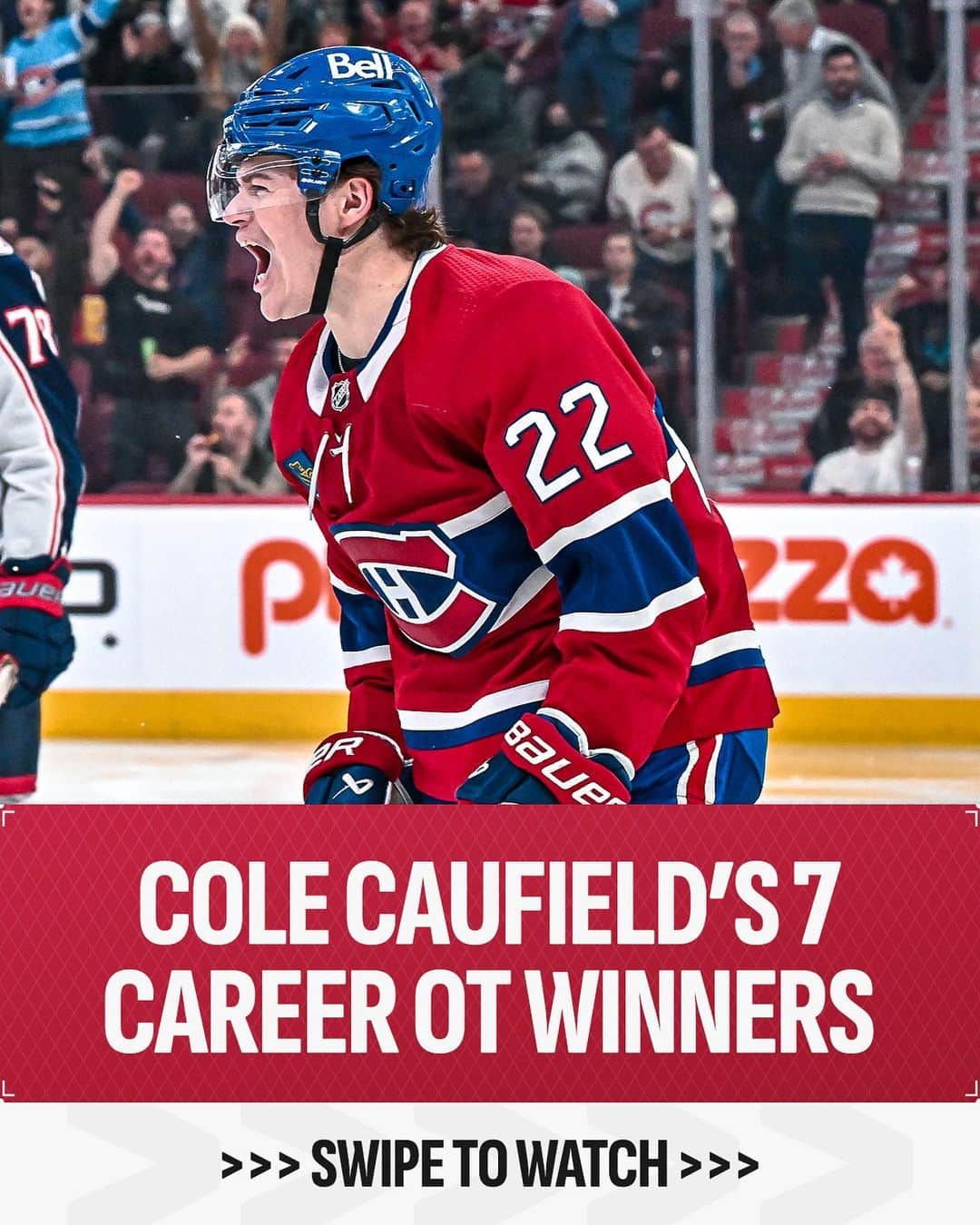 NHLさんのインスタグラム写真 - (NHLInstagram)「🚨 (OT) Goal Caufield 🚨  @colecaufield is the fastest player in NHL history to record seven career OT goals with just 136 GP, breaking the previous record of 222 GP. 😳」11月11日 3時19分 - nhl