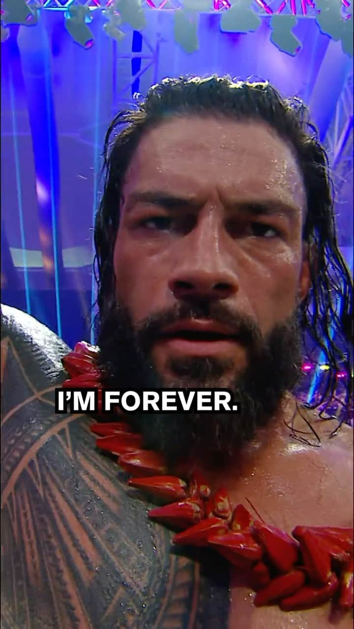 WWEのインスタグラム：「@romanreigns is forever ☝️」